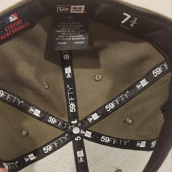 59FIFTY Fitted The Houston Astros Size 7 3/4 Olive - Picture 9 of 11